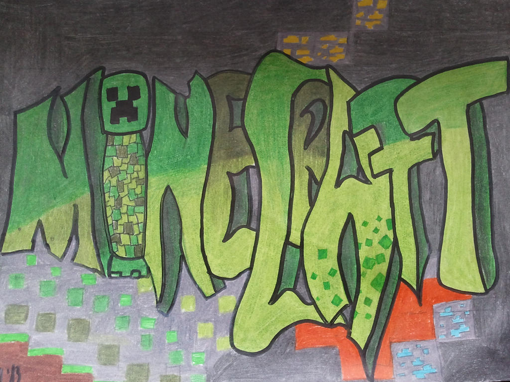 Detail Graffiti On Minecraft Nomer 24