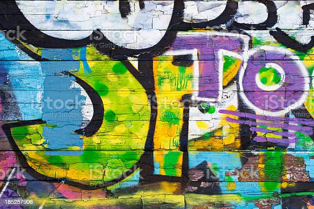 Detail Graffiti On Wood Nomer 55