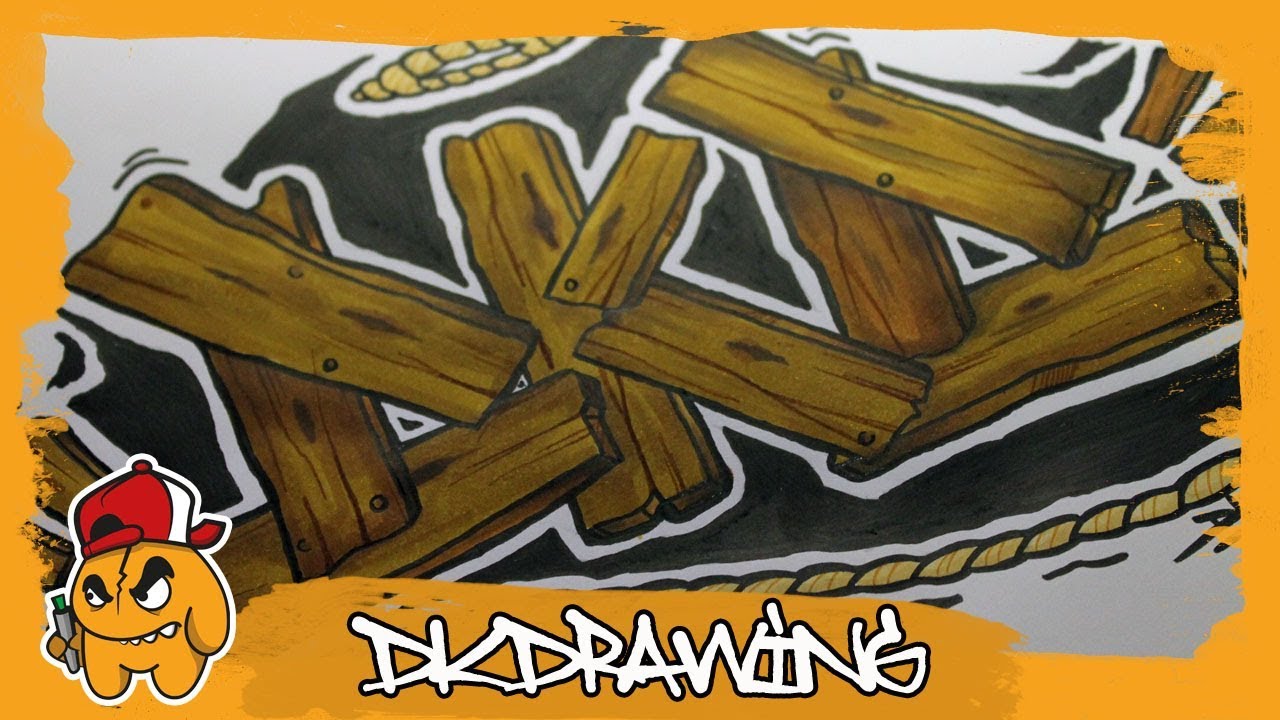 Detail Graffiti On Wood Nomer 7