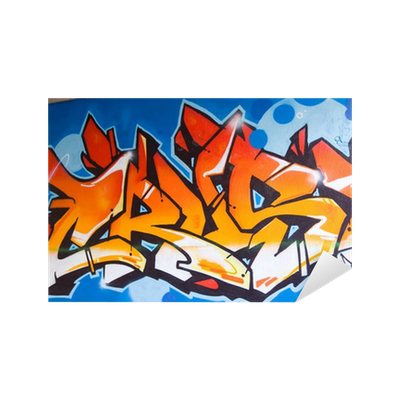 Detail Graffiti Orange Nomer 11