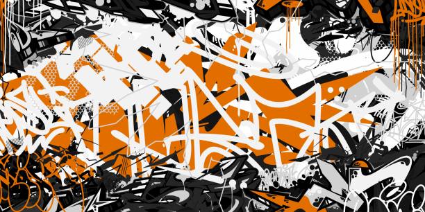 Detail Graffiti Orange Nomer 17