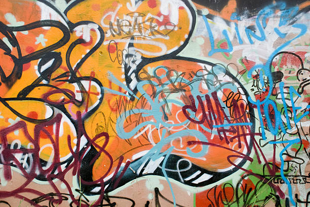 Detail Graffiti Orange Nomer 44