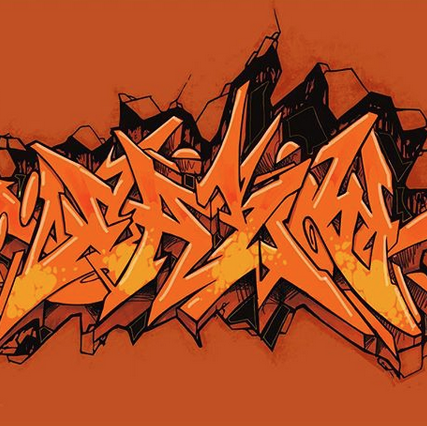 Detail Graffiti Orange Nomer 5