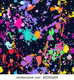 Detail Graffiti Paint Splatter Pattern Nomer 51