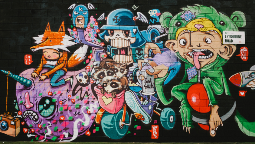 Detail Graffiti Painter Also Called Nomer 18