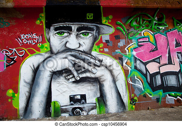 Detail Graffiti Painter Also Called Nomer 20