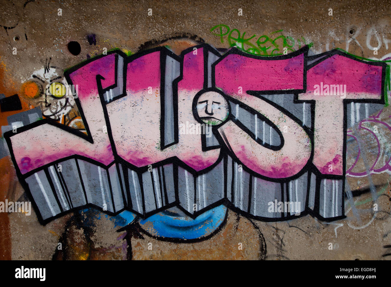 Detail Graffiti Painter Also Called Nomer 42