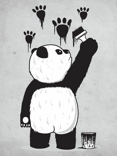 Graffiti Panda Lucu - KibrisPDR