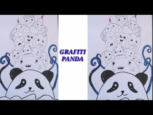 Detail Graffiti Panda Lucu Nomer 28