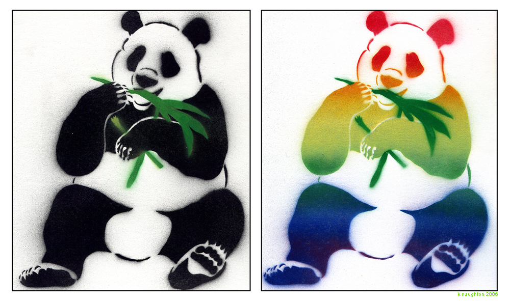 Detail Graffiti Panda Stencil Nomer 10