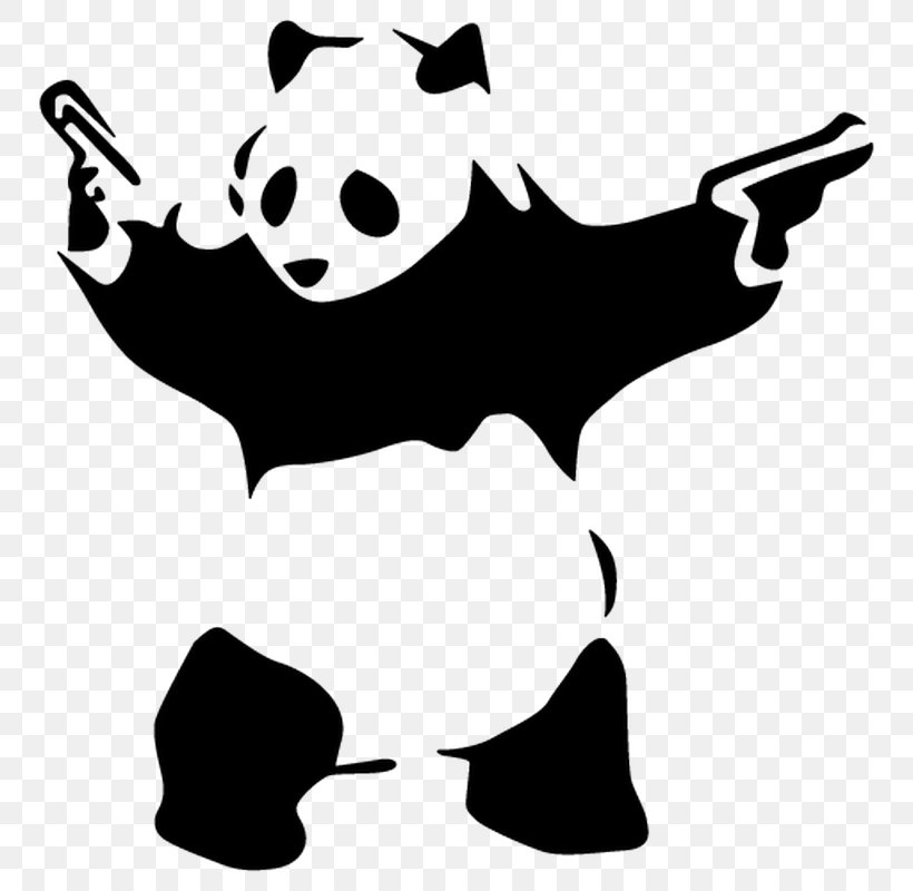 Detail Graffiti Panda Stencil Nomer 36