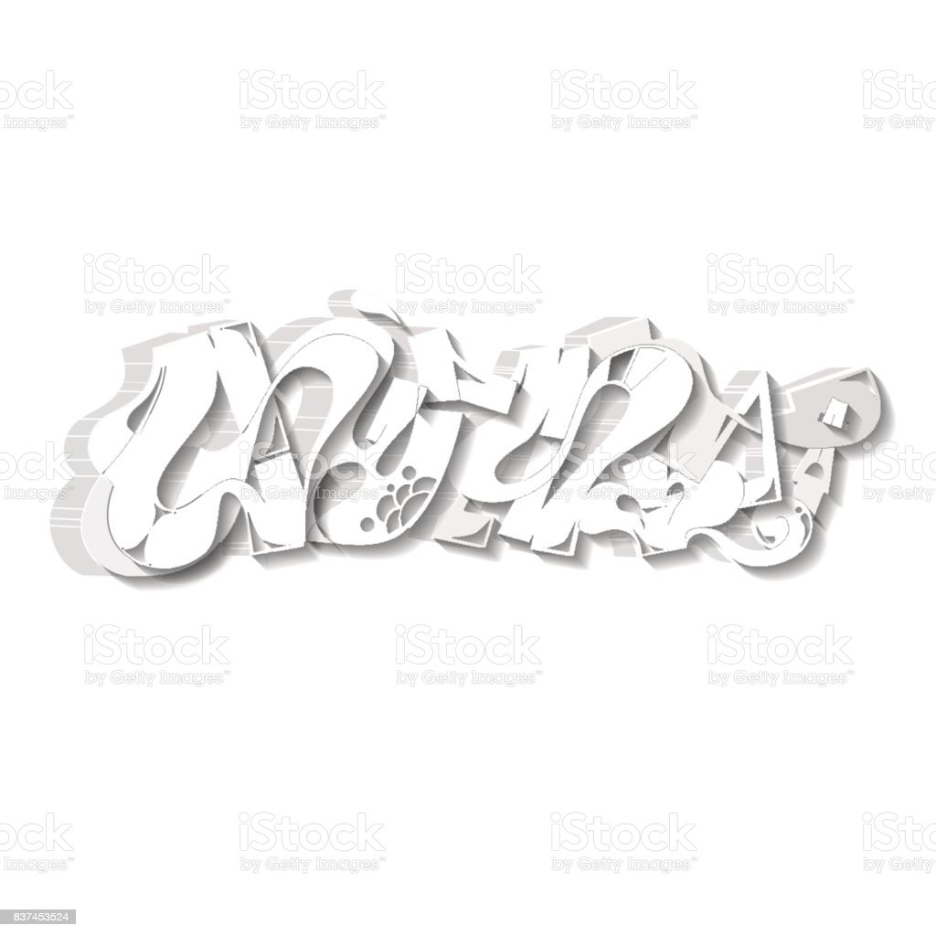 Detail Graffiti Paper Cut Nomer 28