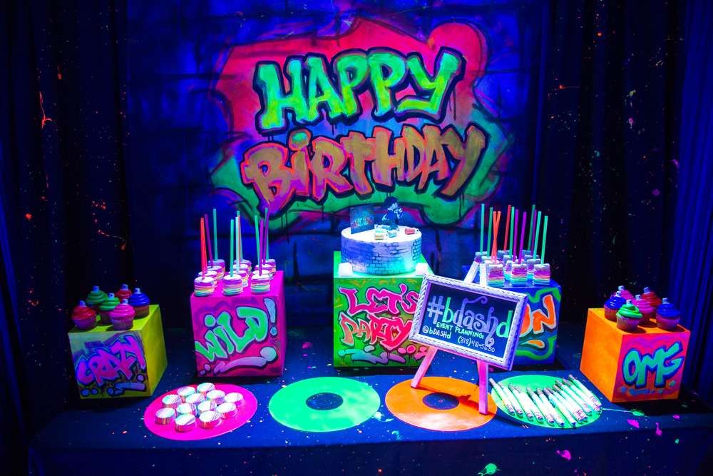 Detail Graffiti Party Centerpieces Nomer 29