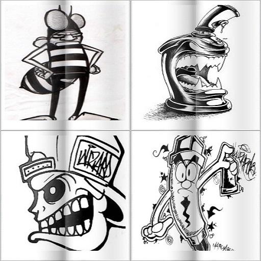 Detail Graffiti Pencil Character Nomer 47