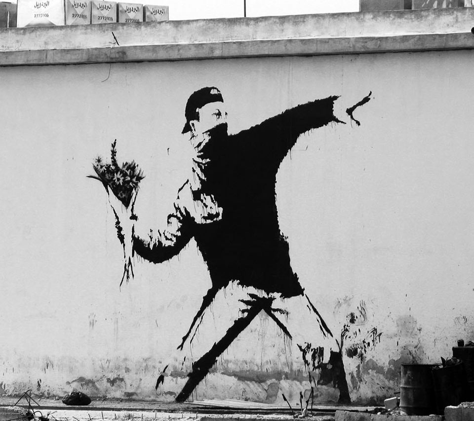 Graffiti People Power Black And White - KibrisPDR