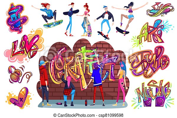 Detail Graffiti People Vector Nomer 13