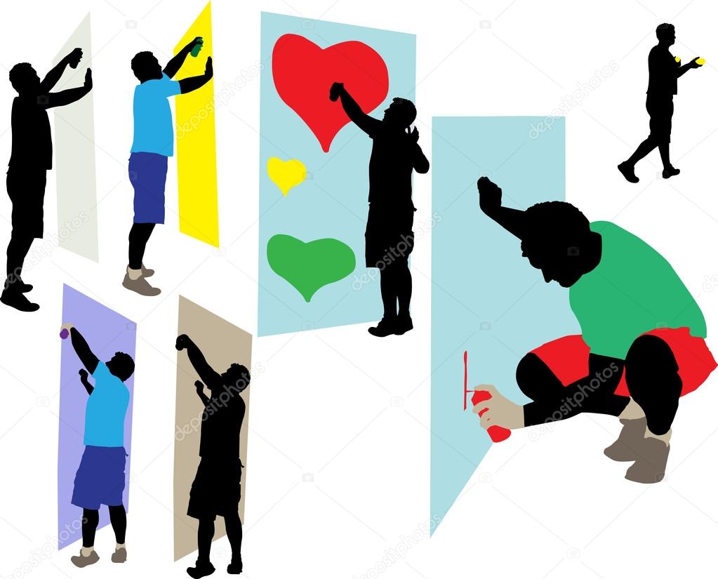 Detail Graffiti People Vector Nomer 14