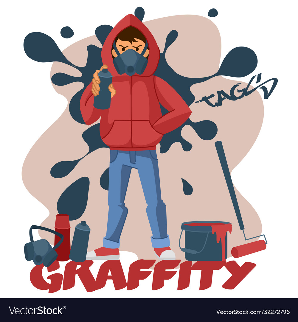 Detail Graffiti People Vector Nomer 3