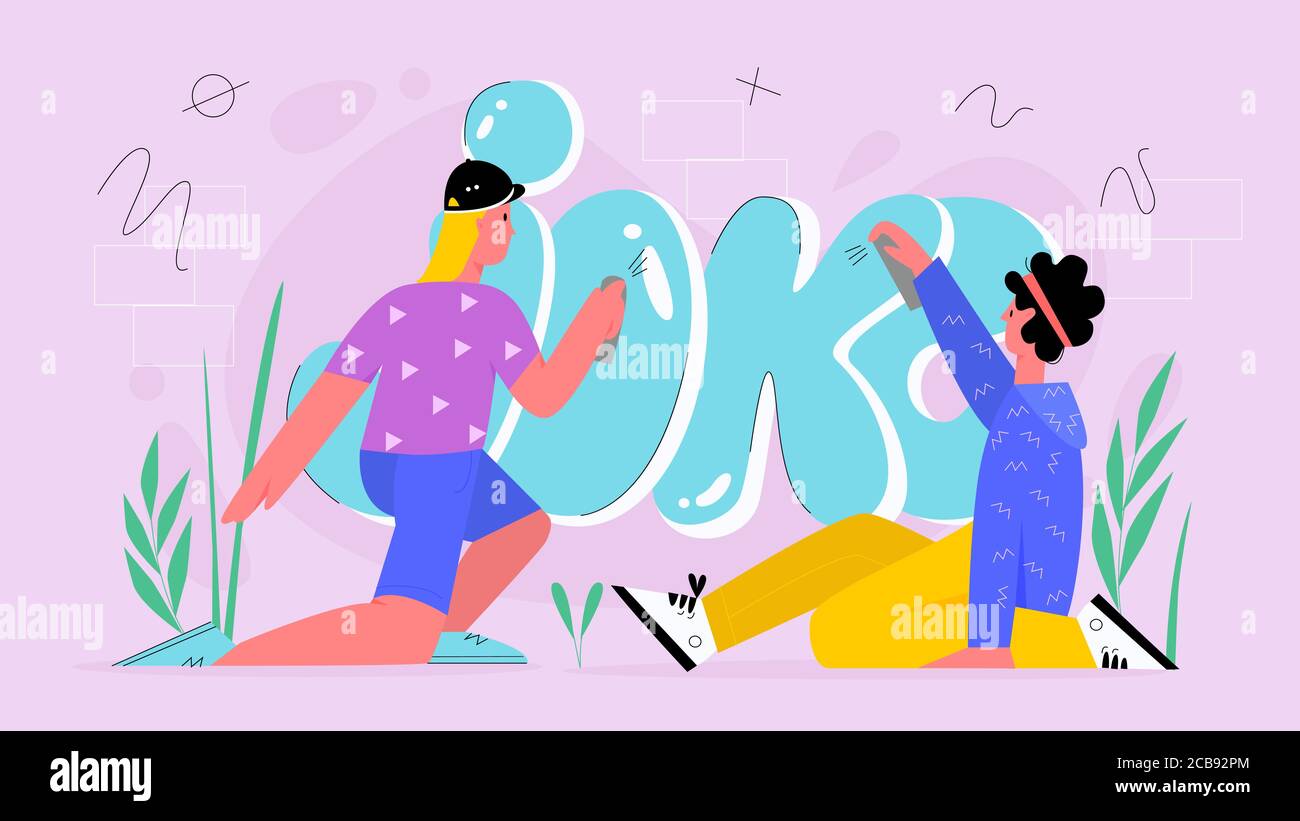 Detail Graffiti People Vector Nomer 21
