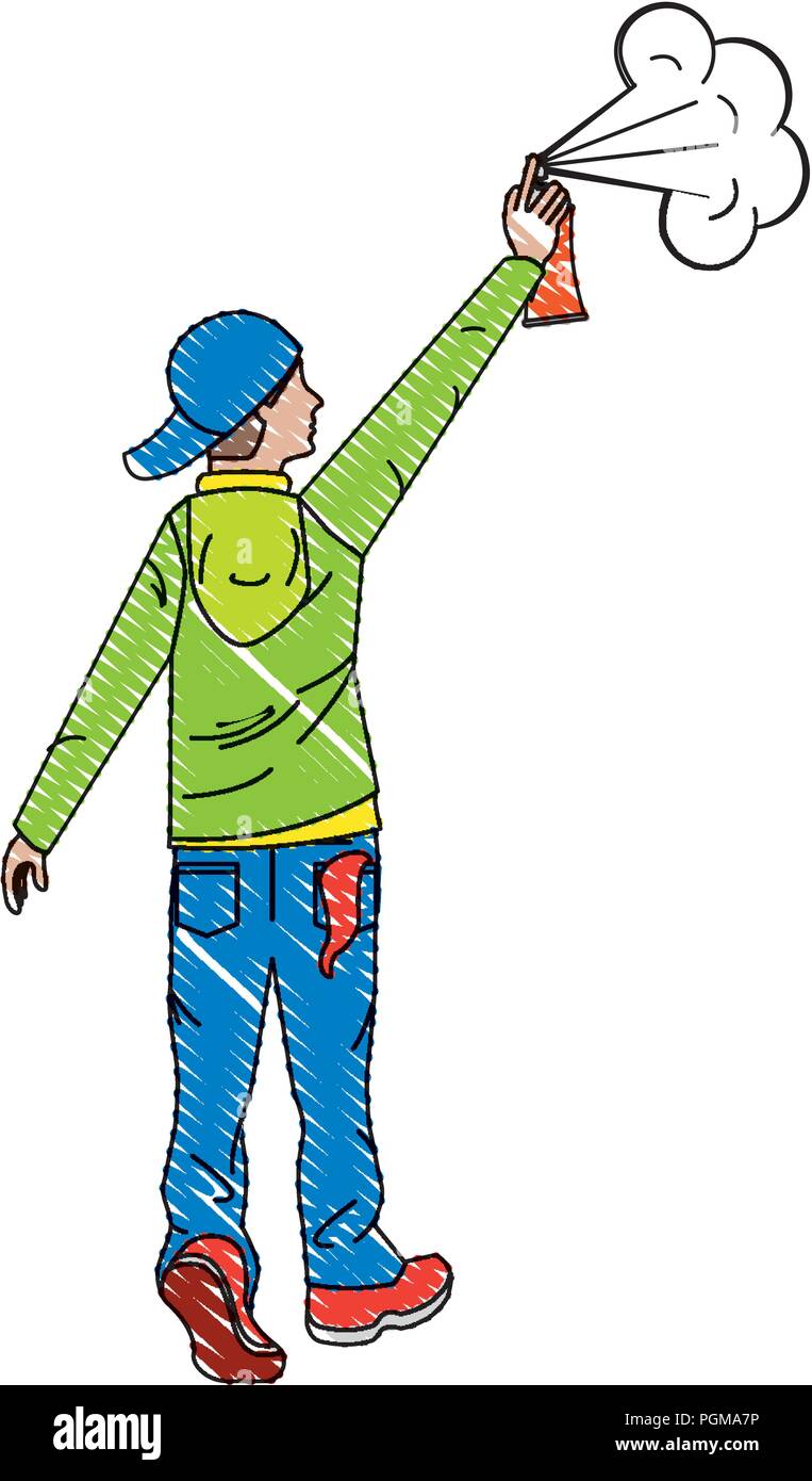 Detail Graffiti People Vector Nomer 22