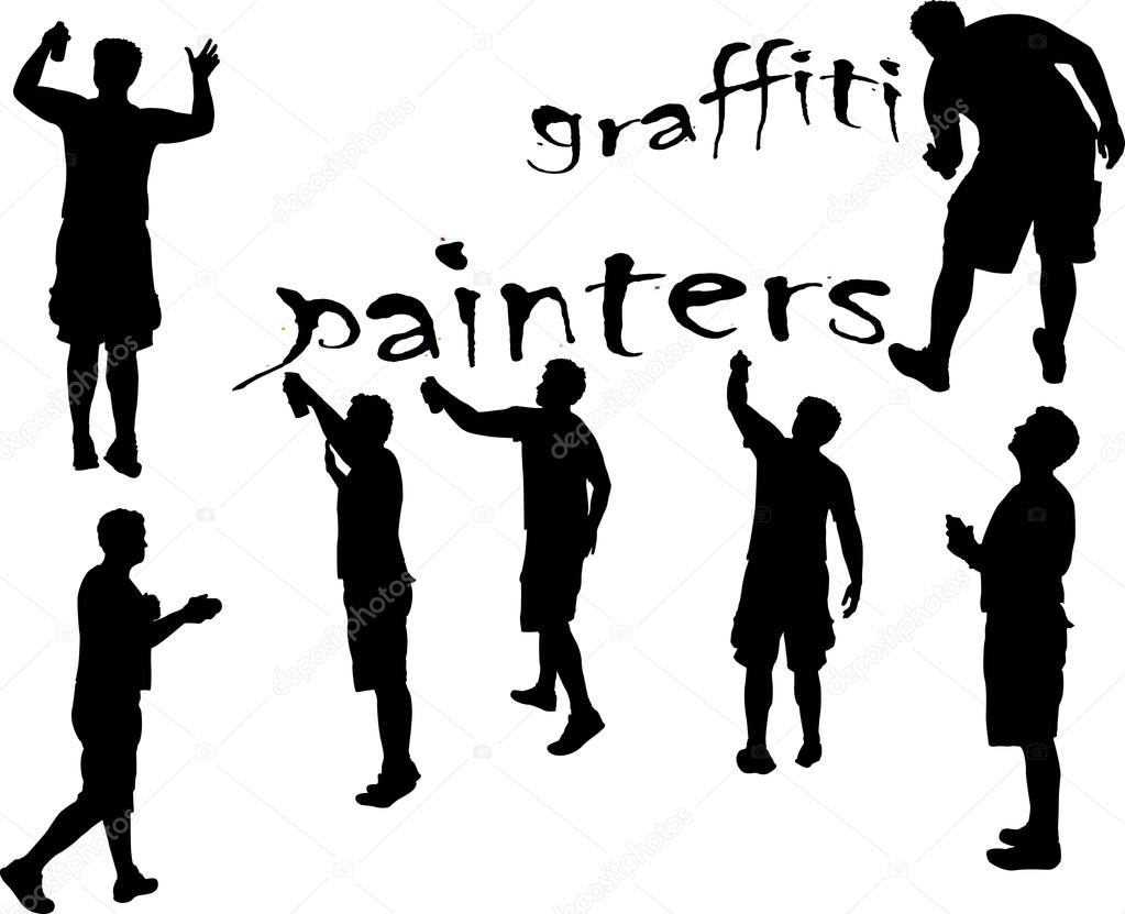 Detail Graffiti People Vector Nomer 23