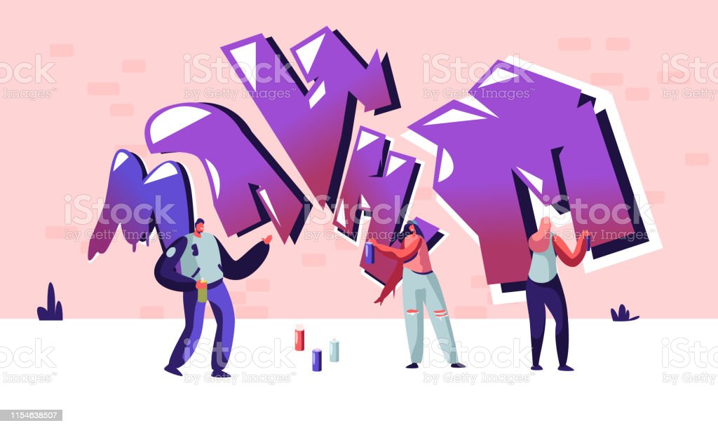 Detail Graffiti People Vector Nomer 24