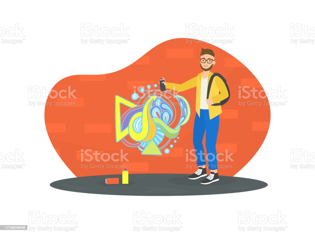 Detail Graffiti People Vector Nomer 37