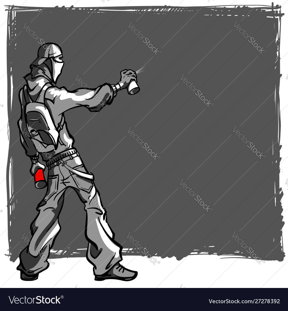 Detail Graffiti People Vector Nomer 45