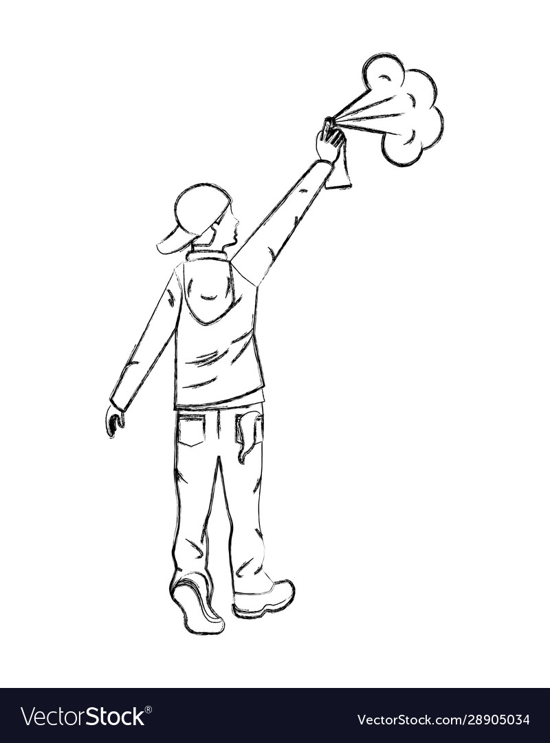 Detail Graffiti People Vector Nomer 6
