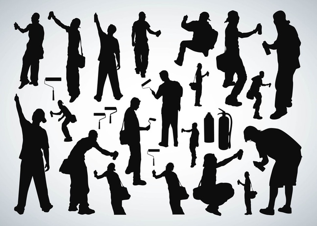 Detail Graffiti People Vector Nomer 48