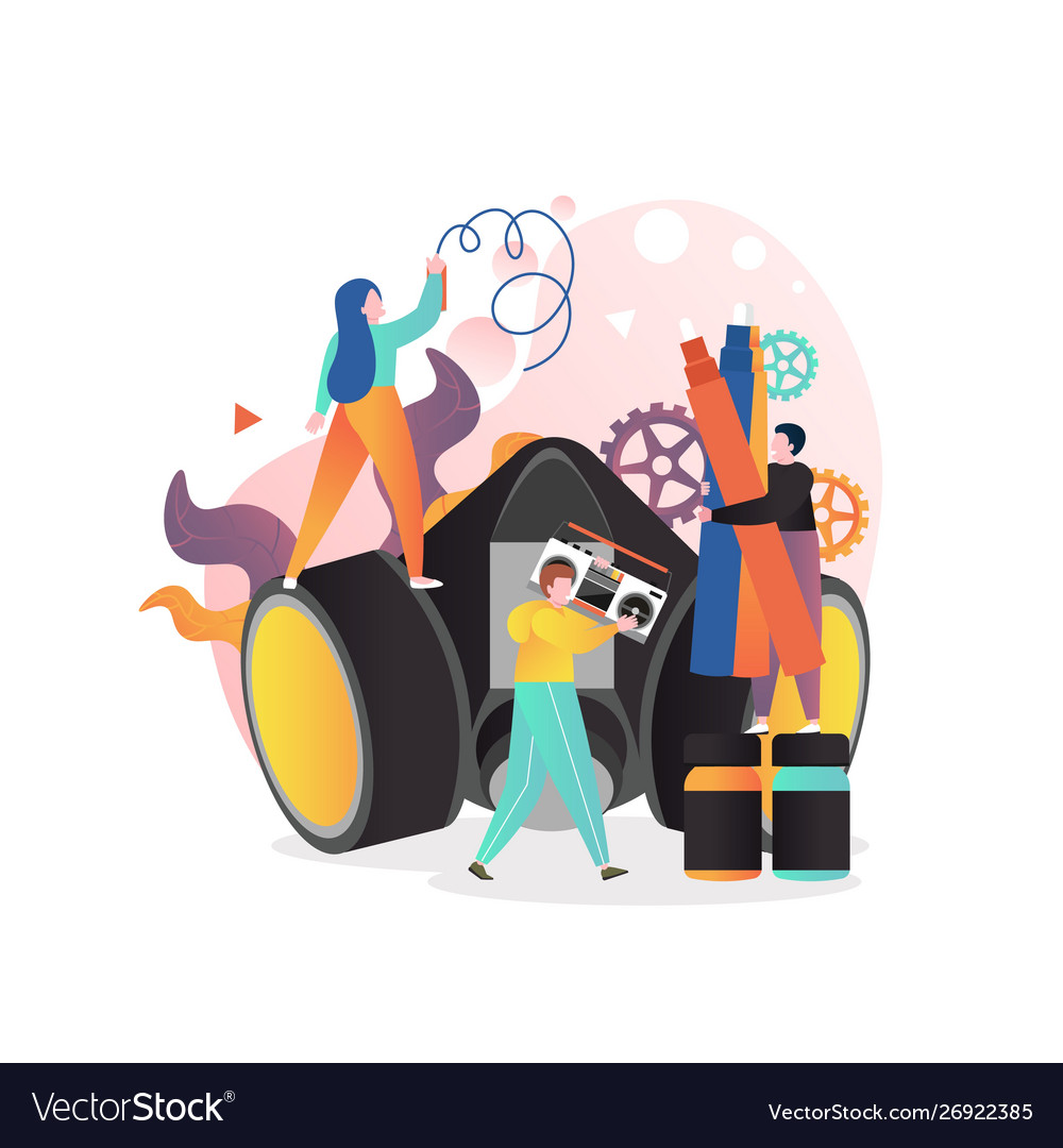 Detail Graffiti People Vector Nomer 50