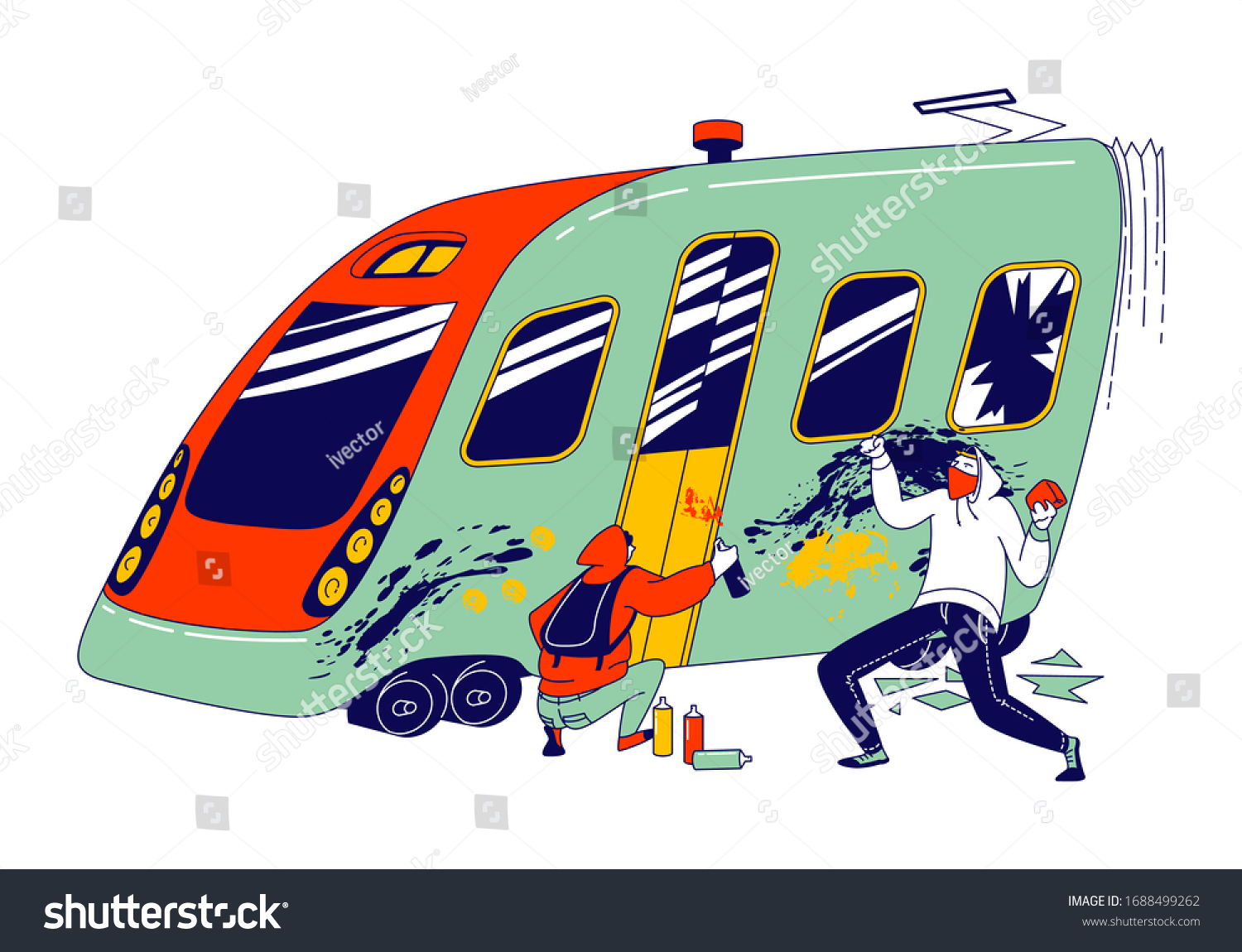 Detail Graffiti People Vector Nomer 54