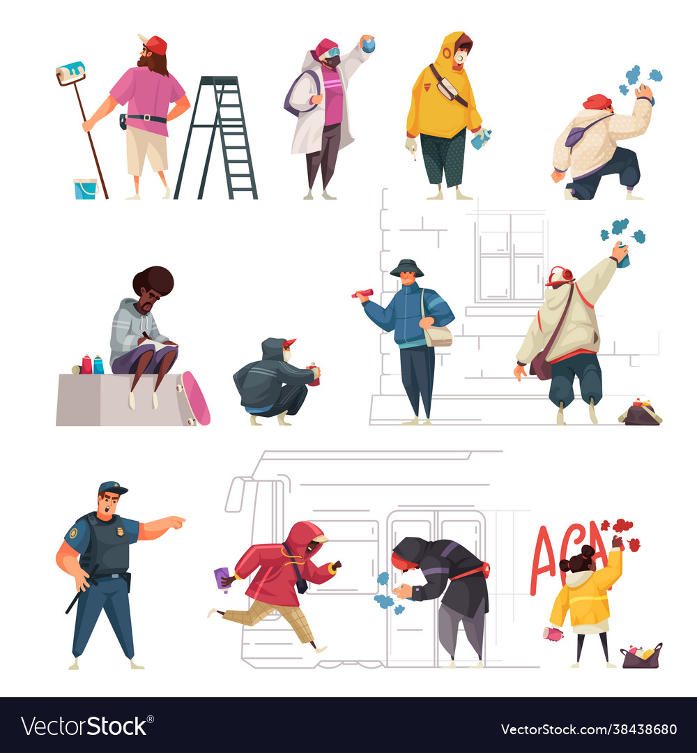 Detail Graffiti People Vector Nomer 8