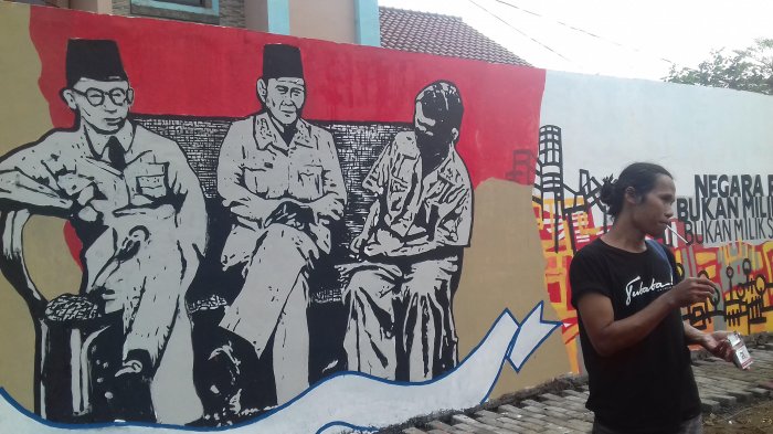 Detail Graffiti Perjuangan Soekarno Nomer 26