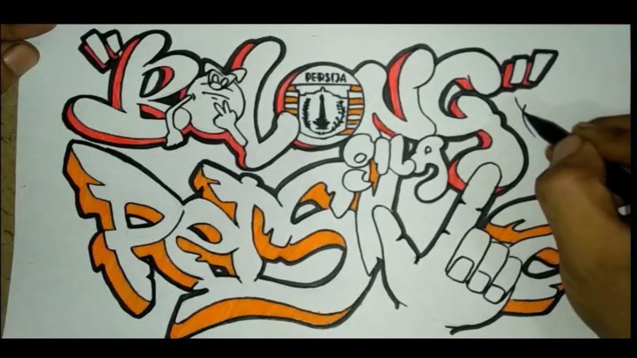 Detail Graffiti Persija Keren Nomer 18