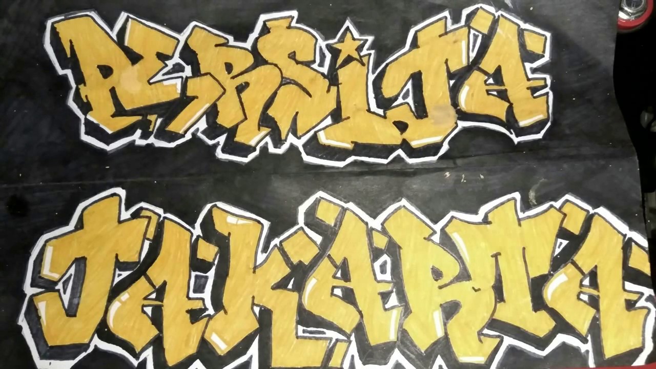 Detail Graffiti Persija Keren Nomer 25