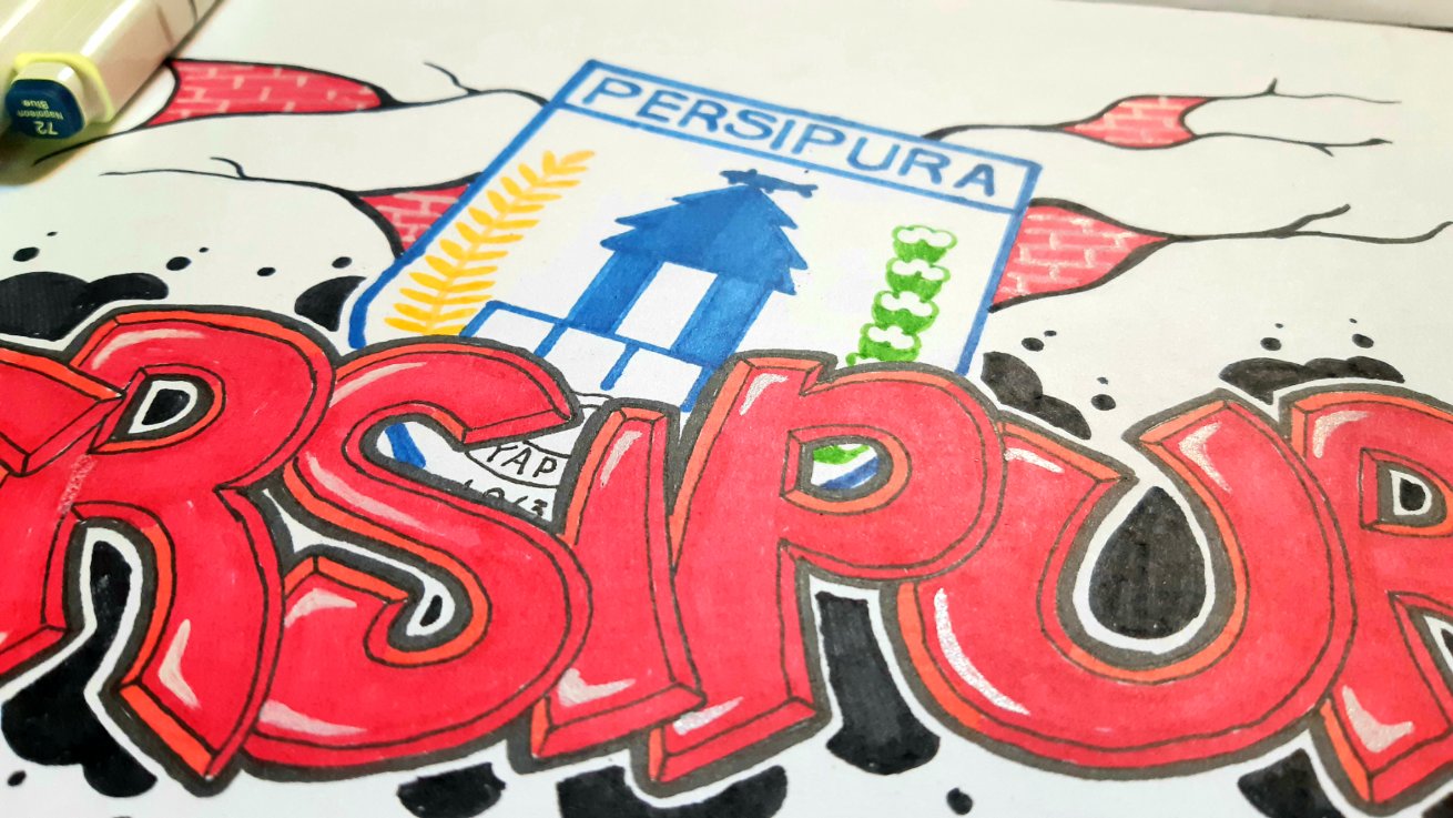 Detail Graffiti Persipura Boaz Salossa Nomer 11