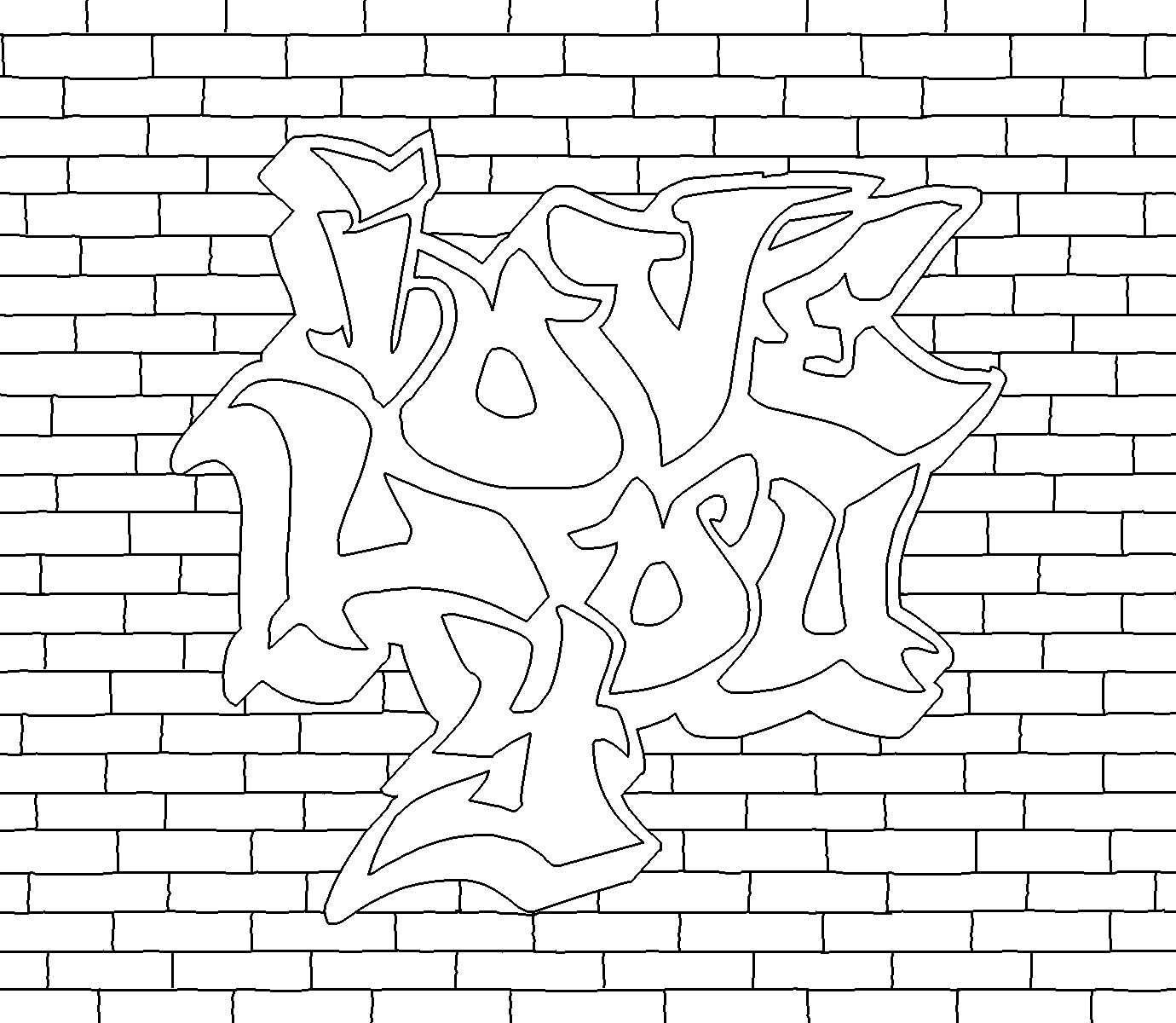 Detail Graffiti Pictures To Colour In Nomer 27