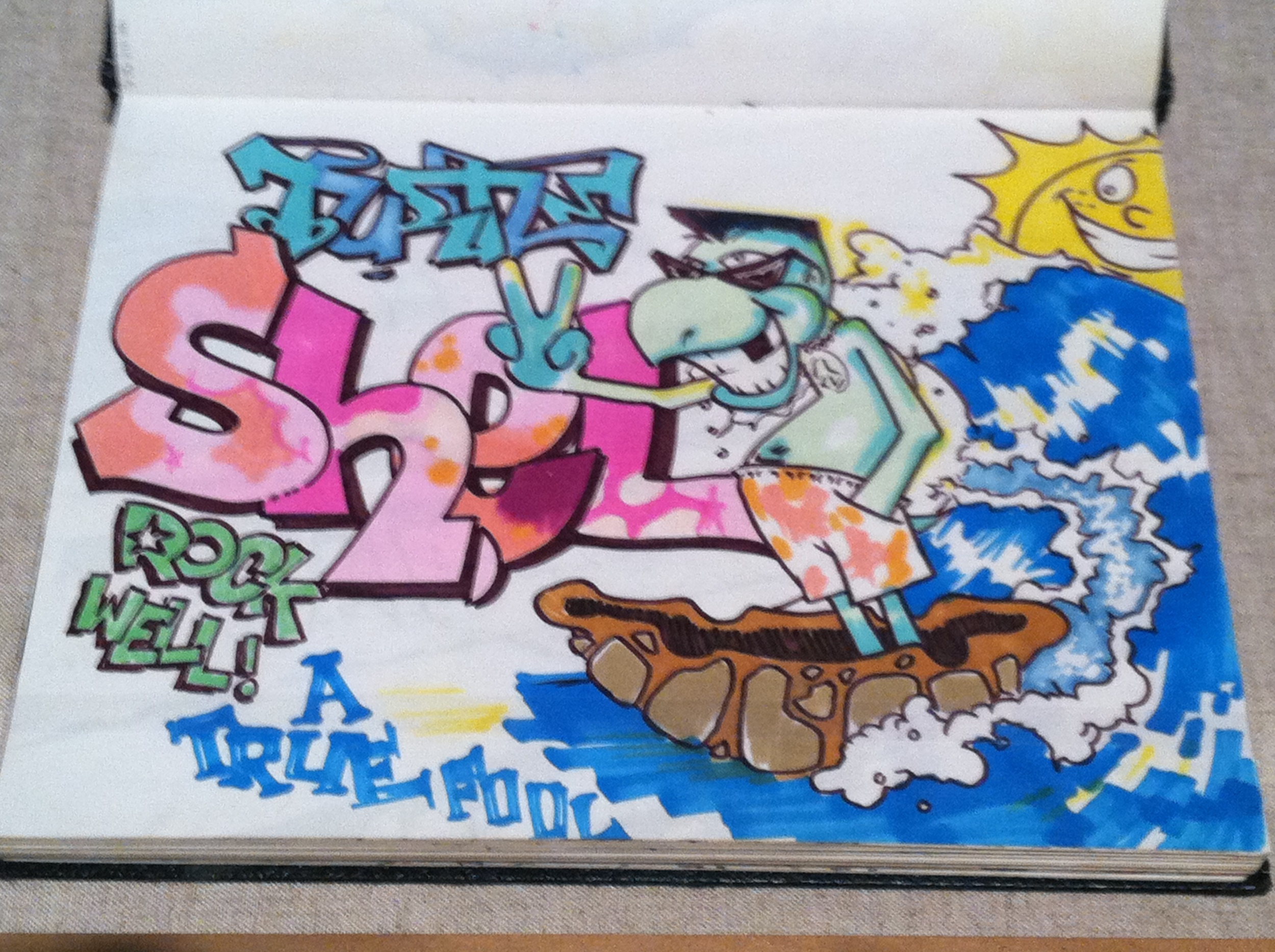 Detail Graffiti Pieces Black Book Nomer 13