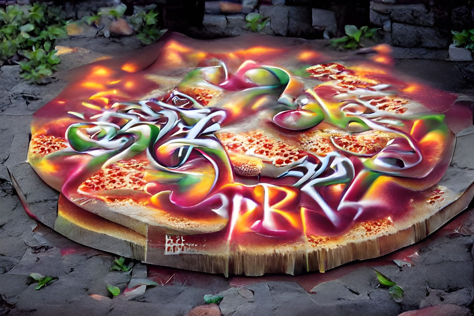 Detail Graffiti Pizza Nomer 19