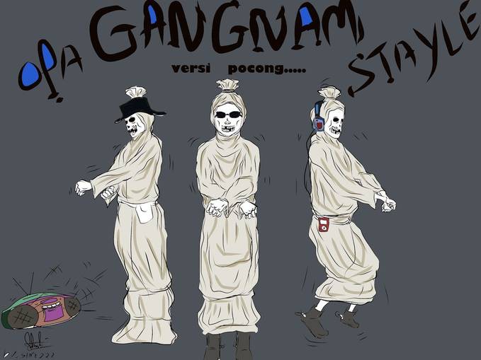Detail Graffiti Pocong Nomer 8