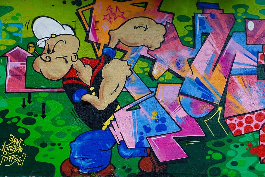 Detail Graffiti Popeye Nomer 25