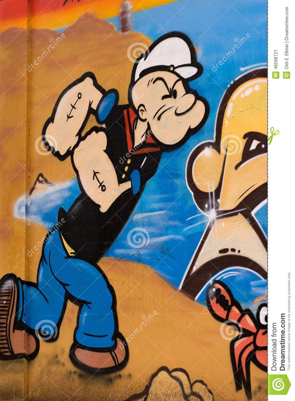 Detail Graffiti Popeye Kartun Nomer 11