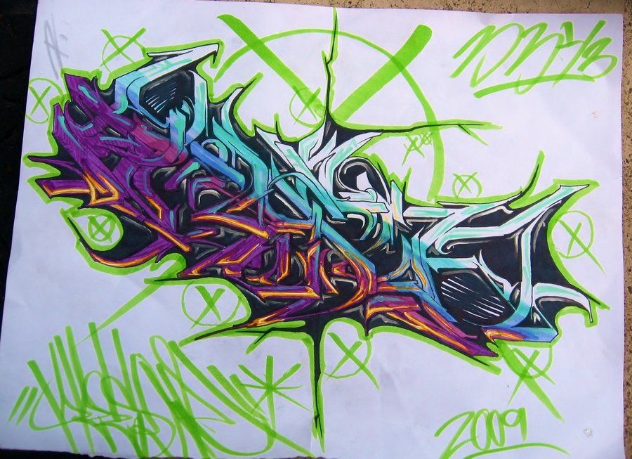 Detail Graffiti Pose Ewok Nomer 17