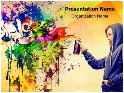 Detail Graffiti Powerpoint Themes Nomer 10