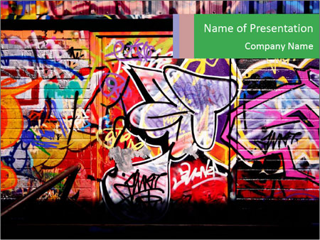 Detail Graffiti Powerpoint Themes Nomer 11