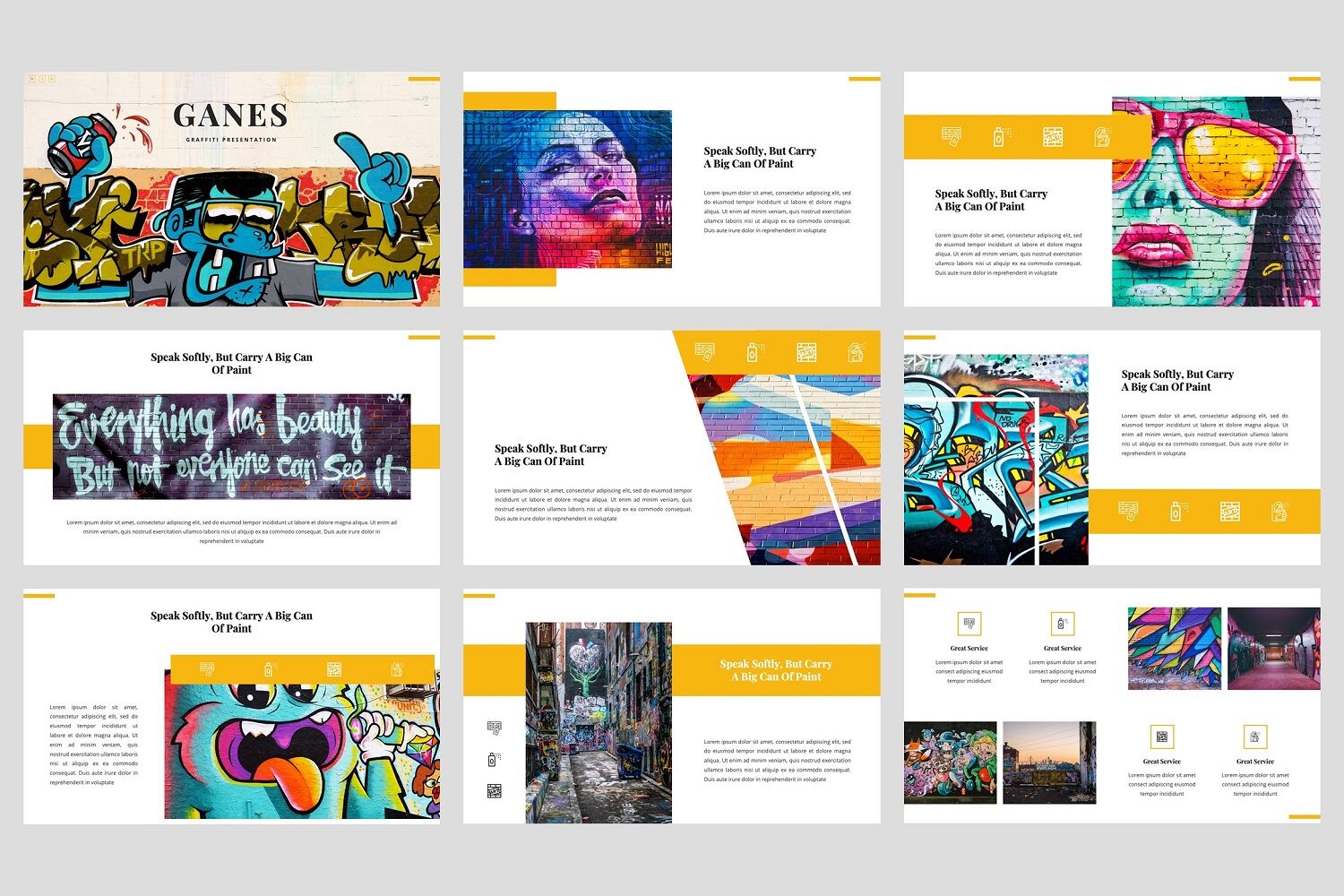 Detail Graffiti Powerpoint Themes Nomer 13