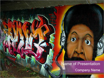 Detail Graffiti Powerpoint Themes Nomer 37