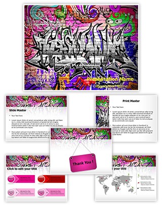 Detail Graffiti Powerpoint Themes Nomer 56