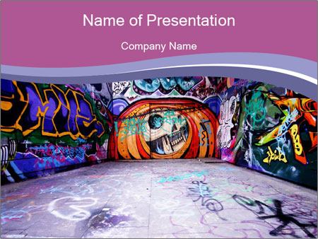 Detail Graffiti Powerpoint Themes Nomer 8